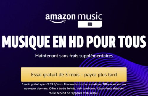 Amazon Music HD nouveau tarif