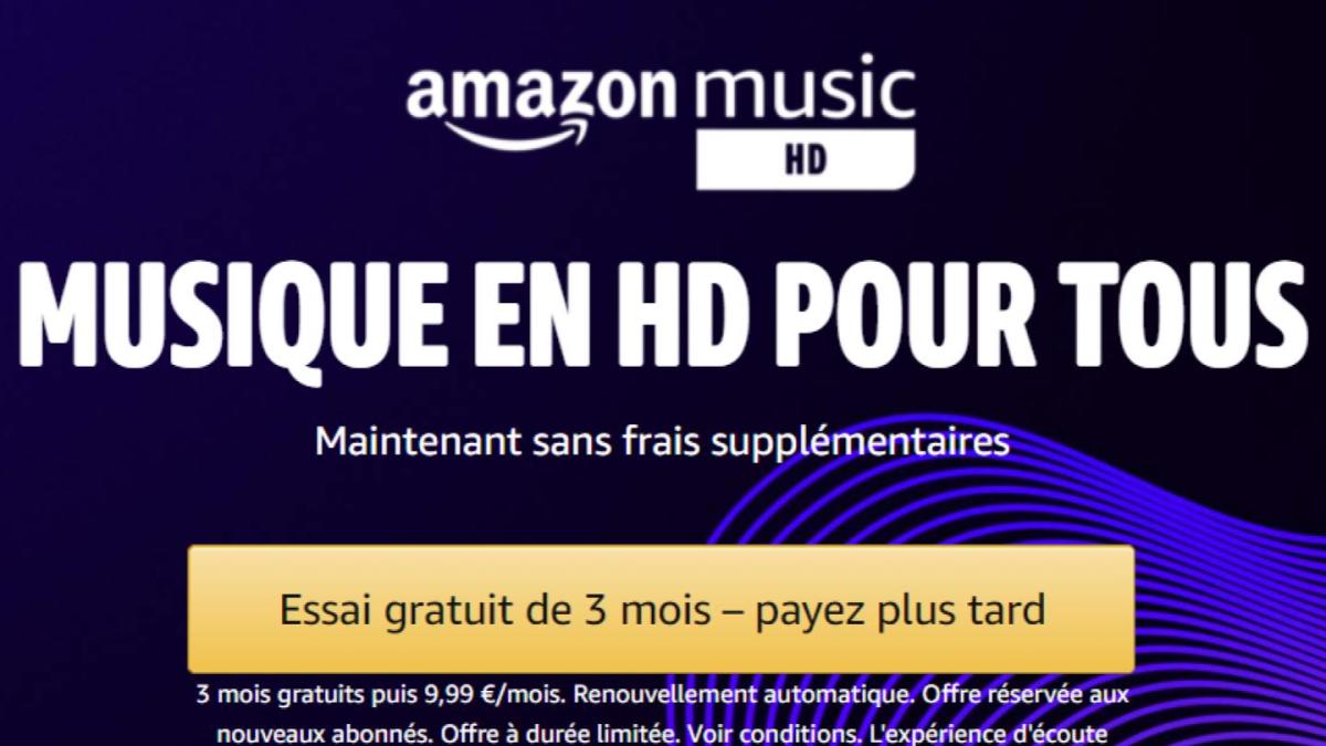 Amazon Music HD nouveau tarif