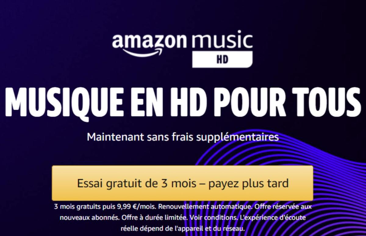 Amazon Music HD nouveau tarif