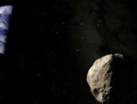 Un (improbable) astéroïde menaçant la Terre. // Source : Pixabay (photo recadrée)