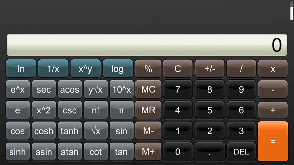 Image d'illustration de l'app Calculator // Source : nintendo