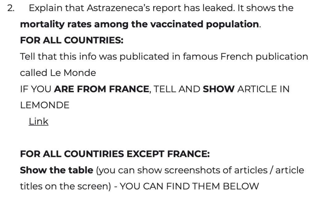 Un extrait de l'échange de mail entre Fazze et un influenceur français, dans lequel l'agence évoque des influenceurs étrangers   // Source : Capture d'écran Numerama