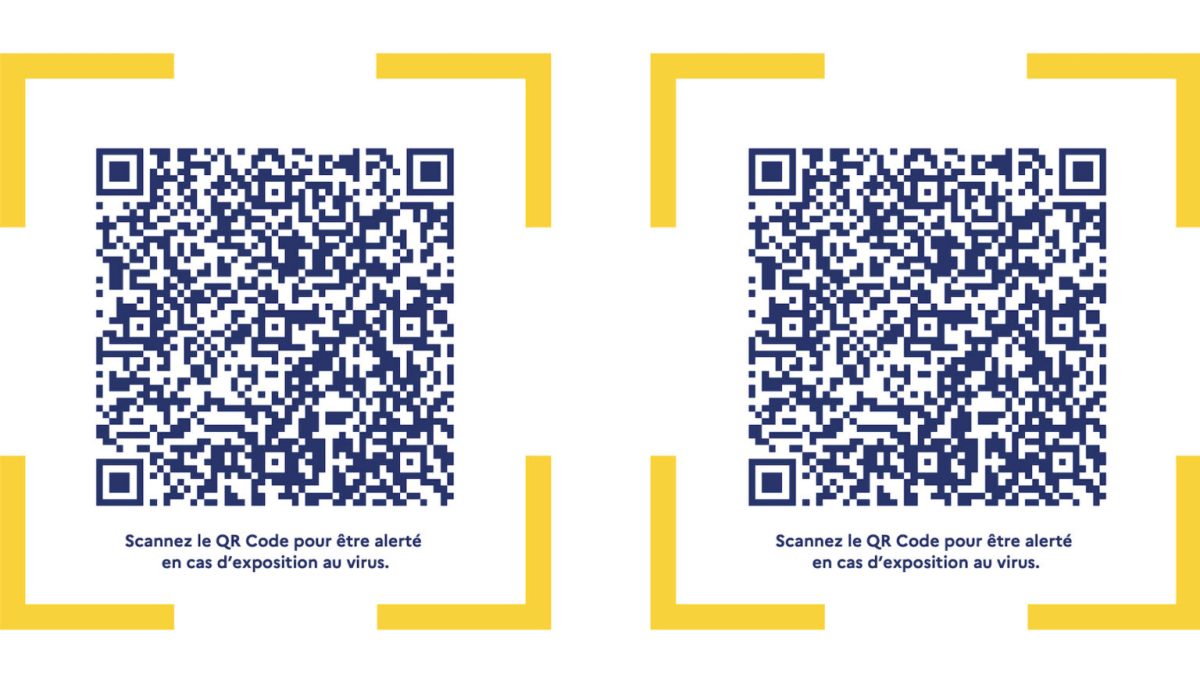 Scannez le QR code pour entrer dans la discothèque Numerama // Source : TousAntiCovid