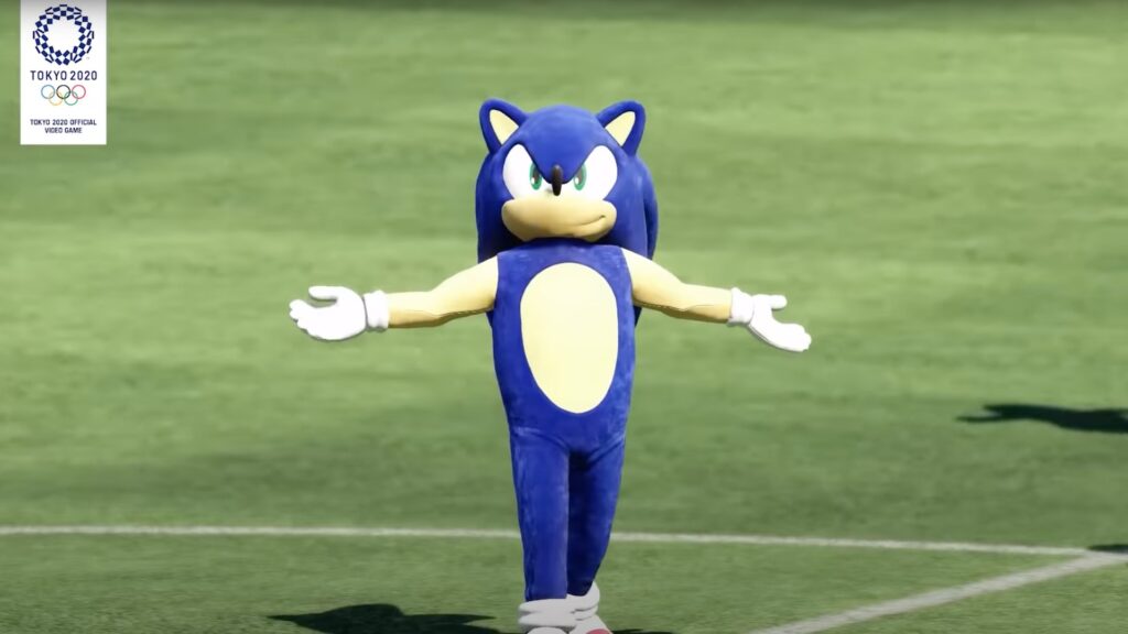Sonic en mode Neymar dans les Jeux Olympiques de Tokyo // Source : Sega