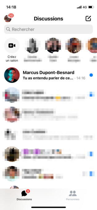 comment lire un message sur messenger sans l ouvrir