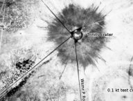 Cratère de l'essai nucléaire Trinity. // Source : Wikimédia