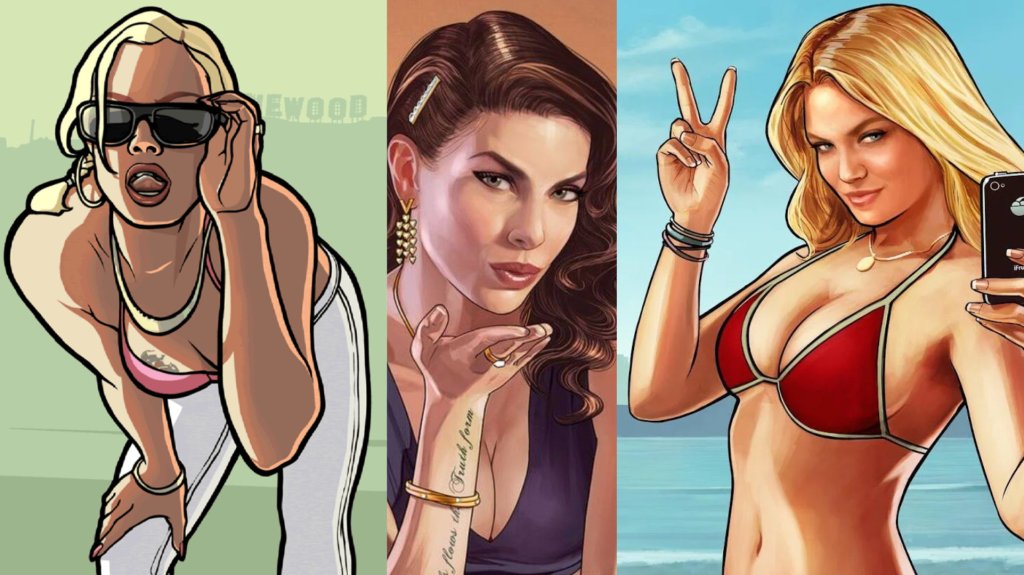 Quelques unes des illustrations présentes durant les temps de chargemenyts de GTA // Source : Rockstar Games