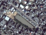 Gaza est très flou sur Google Earth // Source : Capture Numerama sur Google Earth