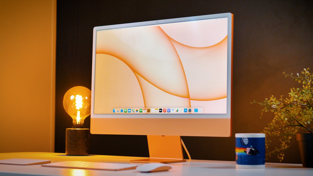 L’iMac M1 2021 par Apple // Source : Louise Audry pour Numerama