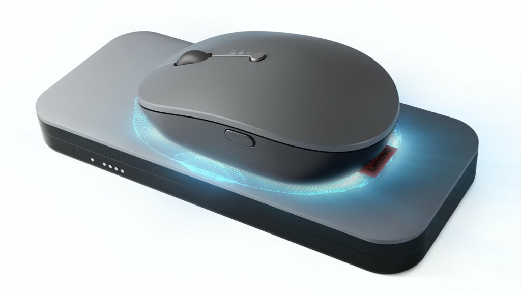 La batterie peut charger la souris en sans-fil // Source : Lenovo
