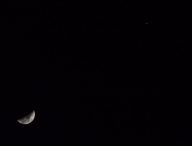 Conjonction entre la Lune et Mars. // Source : Flickr/CC/Felip1 (photo recadrée)