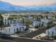 Le futur quartier de maisons imprimées en 3D de Mighty Buildings en Californie. // Source : Mighty Buildings / EYRC Architects