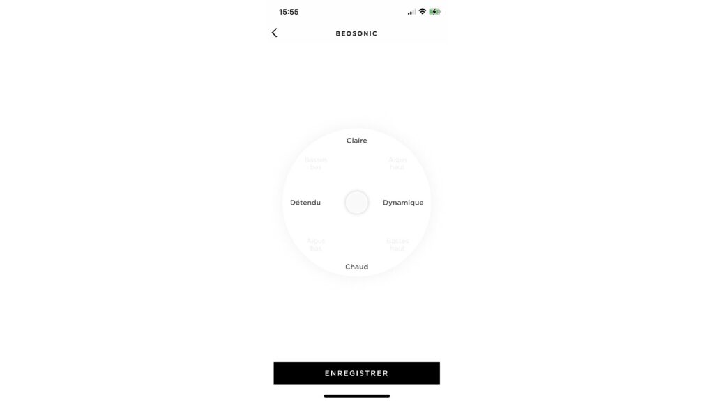 Paramètres du casque Bang & Olufsen Beoplay Portal // Source : Maxime Claudel pour Numerama