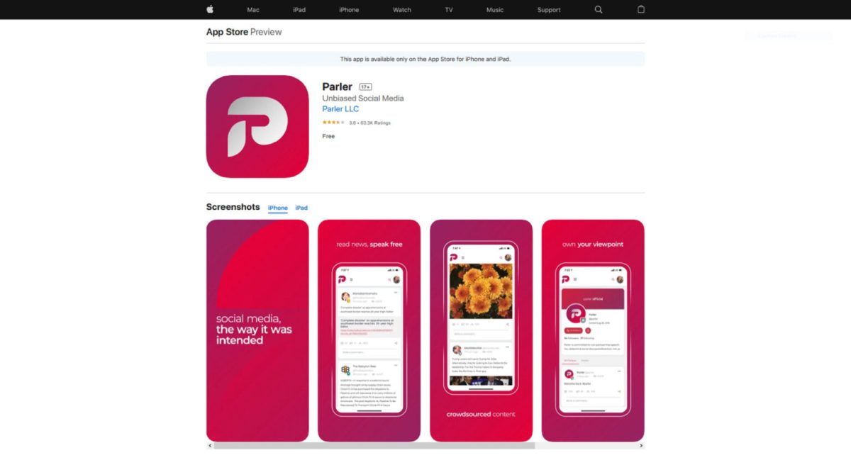 Parler iOS