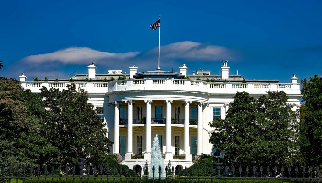 La Maison Blanche aux Etats-Unis.  // Source : David Mark / Pixabay 