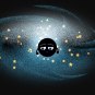 Sad black hole in the Milky Way. // Source: NASA, Numerama Editing Sad black hole in the Milky Way. // Source: NASA, Numerama Editing