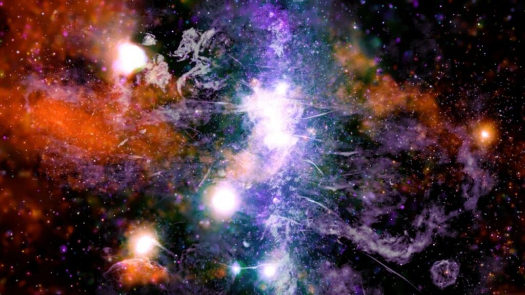 Image composite du centre de la Voie lactée. // Source : Nasa/CXC/UMass/Q.D. Wang