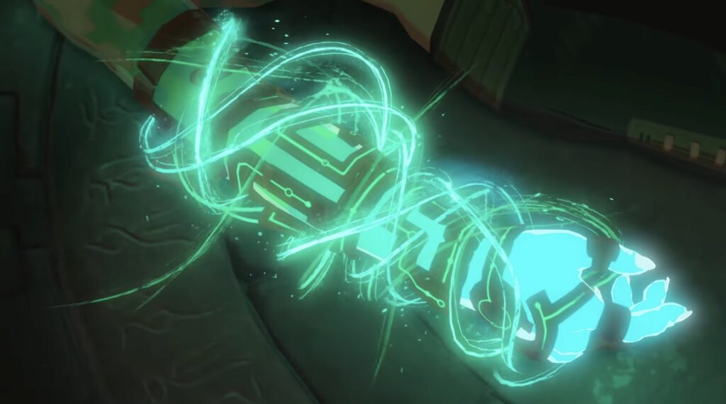 Le bras "robotique" de Link dans le nouveau Zelda // Source : YouTube/Nintendo