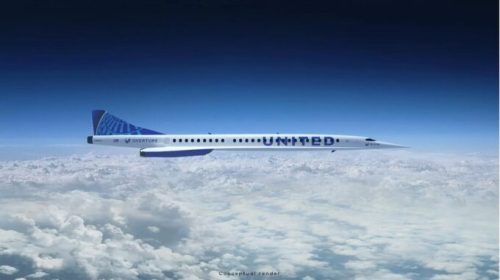 Avion supersonique Overture // Source : United Airlines