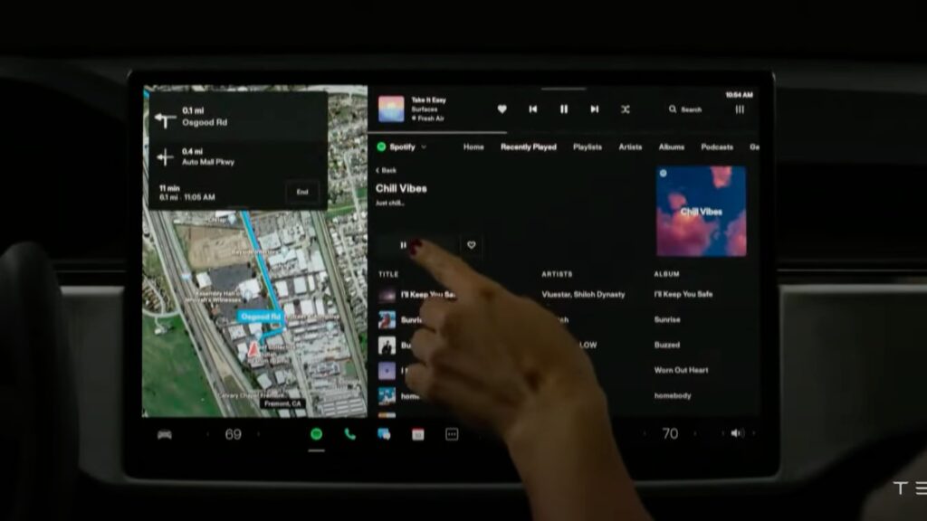 Présentation Tesla Model S Plaid // Source : Capture YouTube