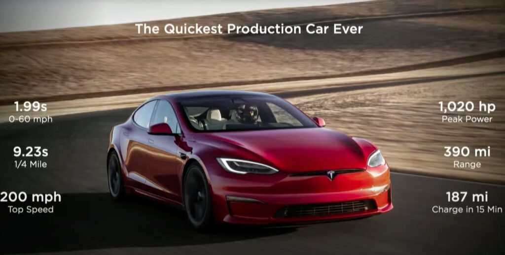 Présentation Tesla Model S Plaid