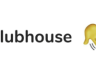 Le logo inversé de Clubhouse // Source : Clubhouse