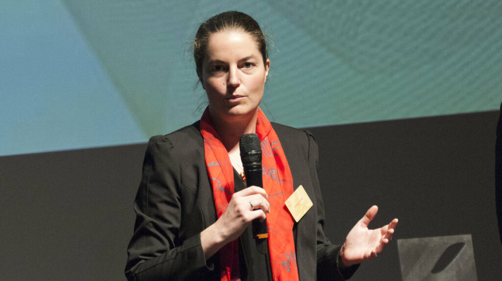 Véronique Cortier en 2015 lors de la cérémonie des prix Inria // Source : © Inria / Photo G. Scagnelli 