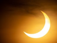 Éclipse solaire partielle. // Source : Flickr/CC/James Walsh (photo recadrée)