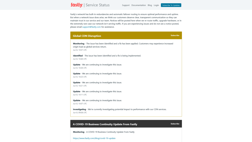 Fastly tableau de bord Fastly tableau de bord
