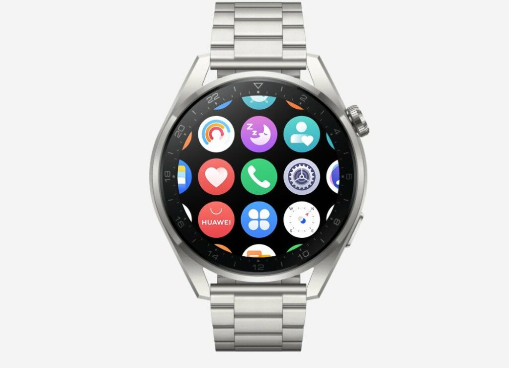 La nouvelle grille d'application de la Huawei Watch 3, sous HarmonyOS.