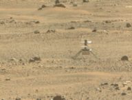 Ingenuity sur Mars le 6 juin 2021. // Source : NASA/JPL-Caltech/ASU/MSSS (photo recadrée)