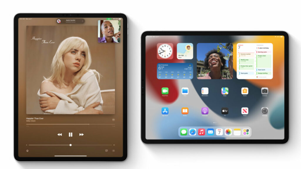 iPadOS 15 a aussi le droit à des nouveautés // Source : Apple