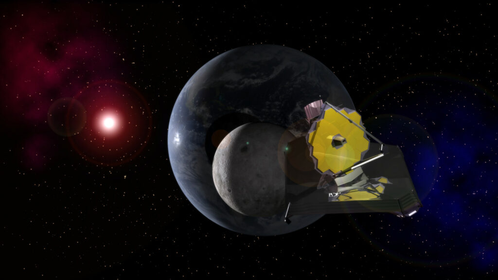 james webb telescope jwst terre lune soleil