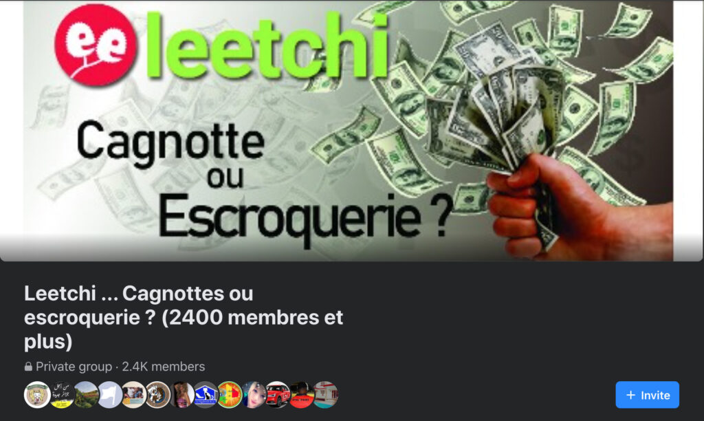 Le groupe Facebook « Leetchi... Cagnottes ou escroquerie ? » // Source : Facebook