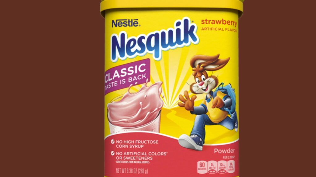 Boite de Nesquick. // Source : Nestlé Boite de Nesquick. // Source : Nestlé