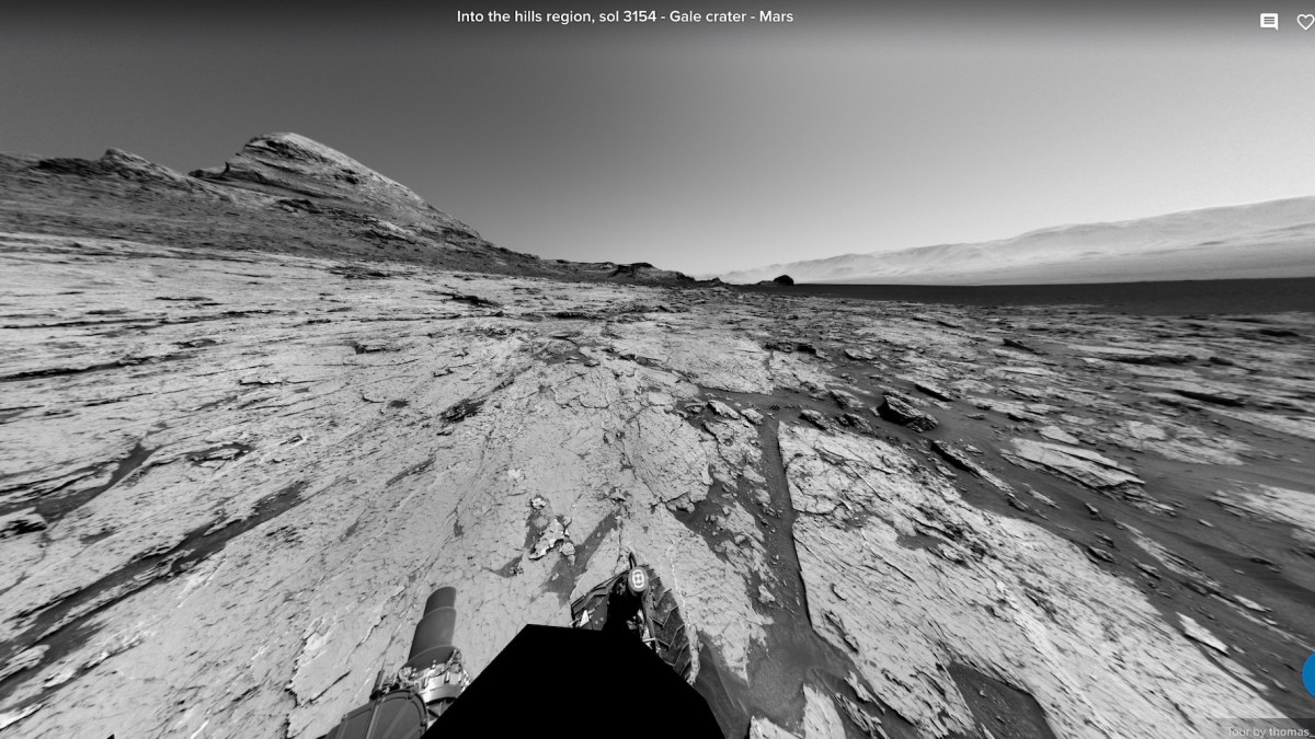 Le panorama d'une vue sur Mars par Curiosity // Source : NASA/JPL-Caltech/MSSS/Thomas Appéré