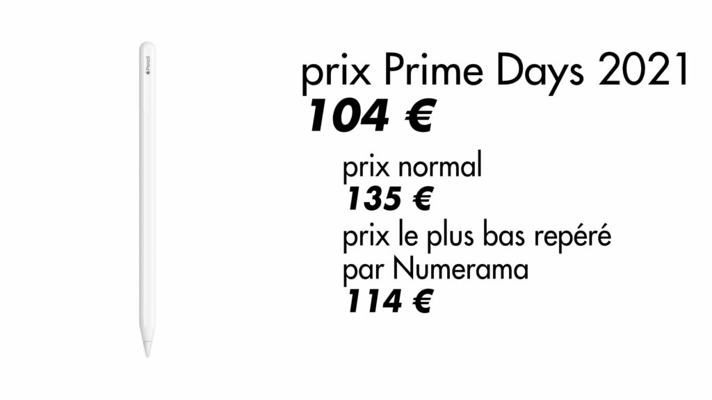 L'Apple Pencil 2nd gen à son meilleur prix // Source : Données Keepa L'Apple Pencil 2nd gen à son meilleur prix // Source : Données Keepa
