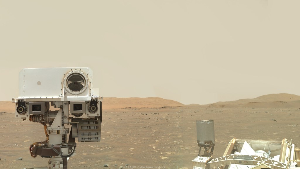 Perseverance sur Mars. // Source : Flickr/CC/Andrea Luck (photo recadrée)