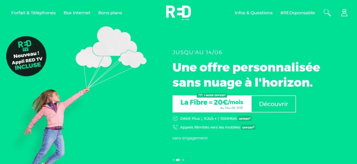 red by sfr offre fibre 20 euros