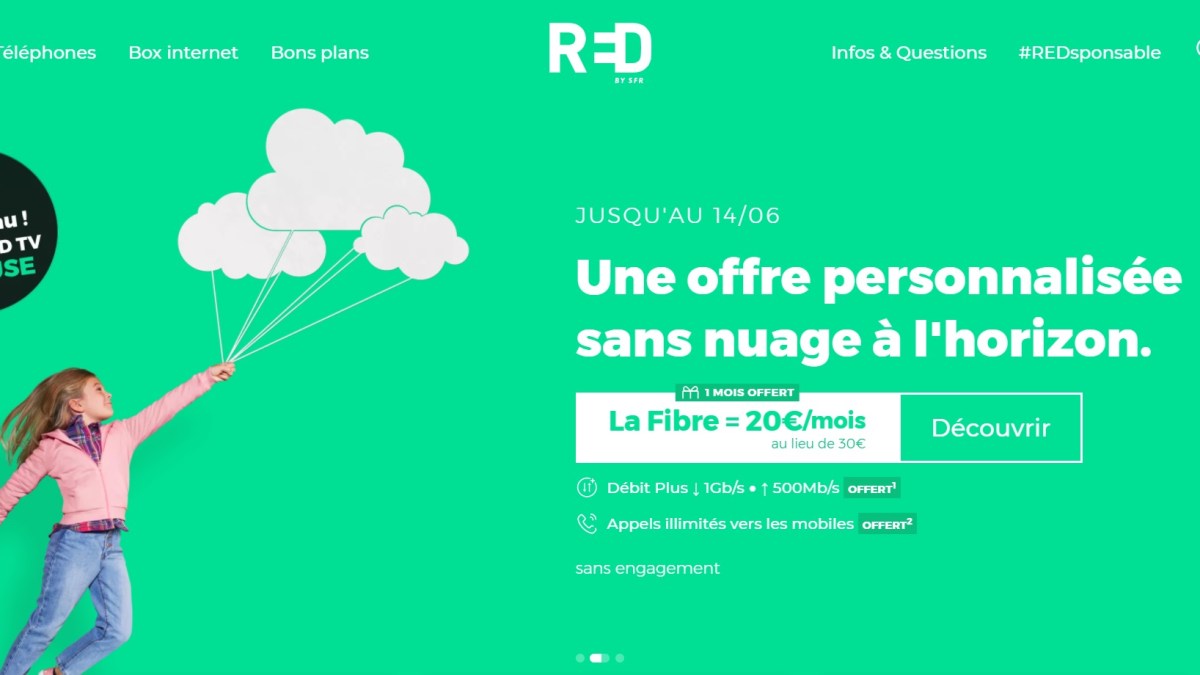 red by sfr offre fibre 20 euros