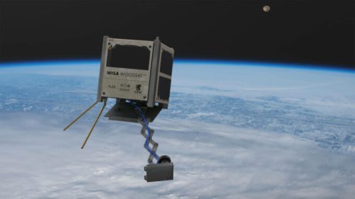 Le WISA Woodsat, premier satellite en bois, sera lancé en 2021. // Source : Arctic Astronauts