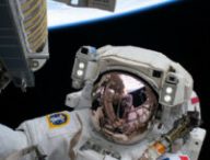 Thomas Pesquet dans l'espace le 20 juin 2021. // Source : Flickr/CC/Nasa Johnson (photo recadrée)