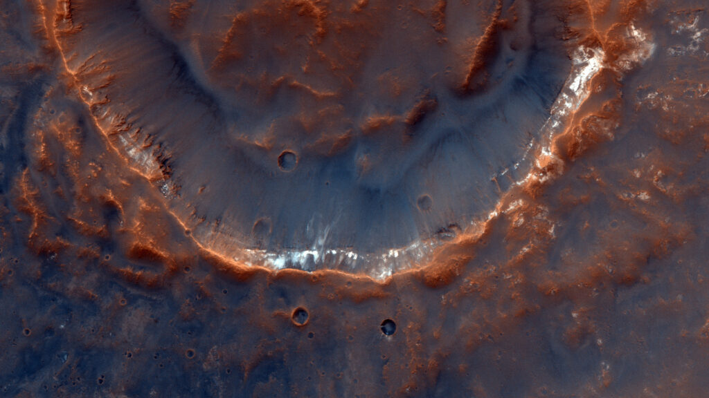 La surface de Mars vue par la sonde TGO. // Source : Flickr/CC/ESA (photo recadrée)