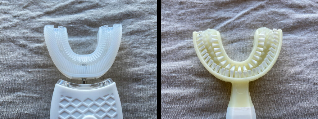 Y-Brush vs brosse à dents silicone Y-Brush vs brosse à dents silicone