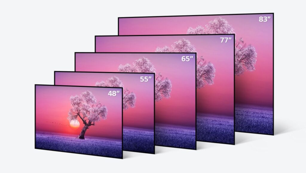 Les différentes tailles du LG OLED C1 // Source : LG Les différentes tailles du LG OLED C1 // Source : LG