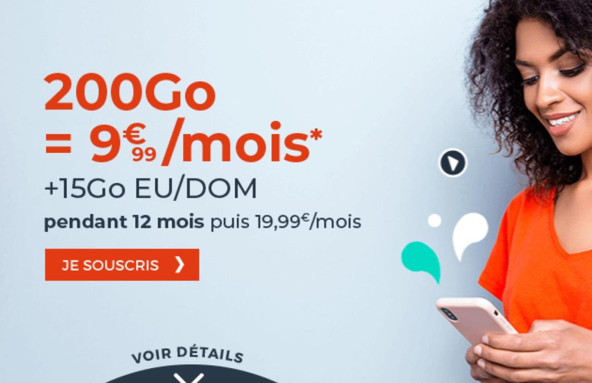 Cdiscount mobile 200 Go soldes