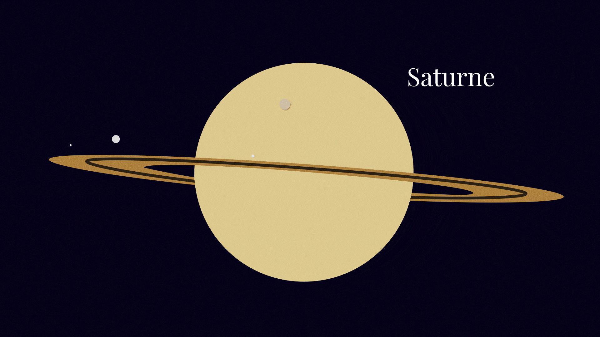 Encelade, une des lunes de Saturne. // Source : Nino Barbey pour Numerama