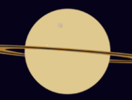 Saturne et ses lunes. // Source : Nino Barbey pour Numerama