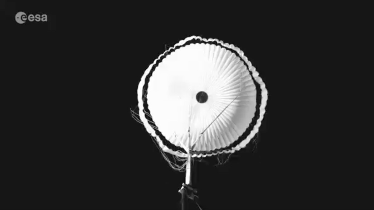 Le parachute ExoMars de l'ESA // Source : ESA