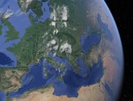 La France a du retard sur son objectif zéro carbone. // Source : Capture Numerama / Google Earth
